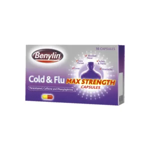 Benylin Cold and Flu Capsules – 16 Capsules