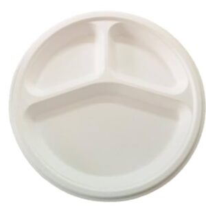 HOT N FRESH 10" Bagasse Biodegradable Plates