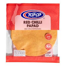 TOPOP Red Chilli Papad - 200g