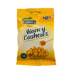 GINNI HONEY FLAVOURED CASHEWS 175G