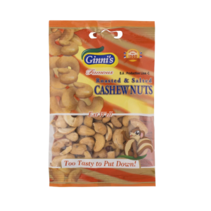 GINNI ROASTED & SALTED CASHEW NUTS 110G