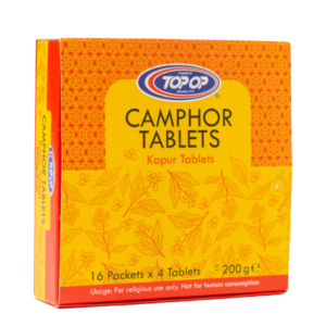TOP OP Camphor Tablets 200g (16 Packets × 4 Tablets)