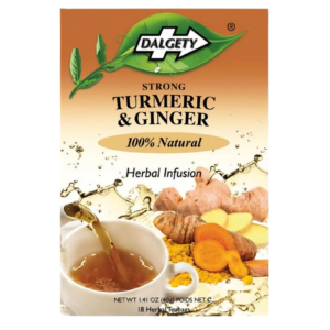 DALGETY STRONG TURMERIC AND GINGER 40G (18 TEA BAGS)