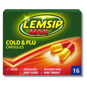 LEMSIP MAX COLD AND FLU CAPSULES 16 CAPSULES